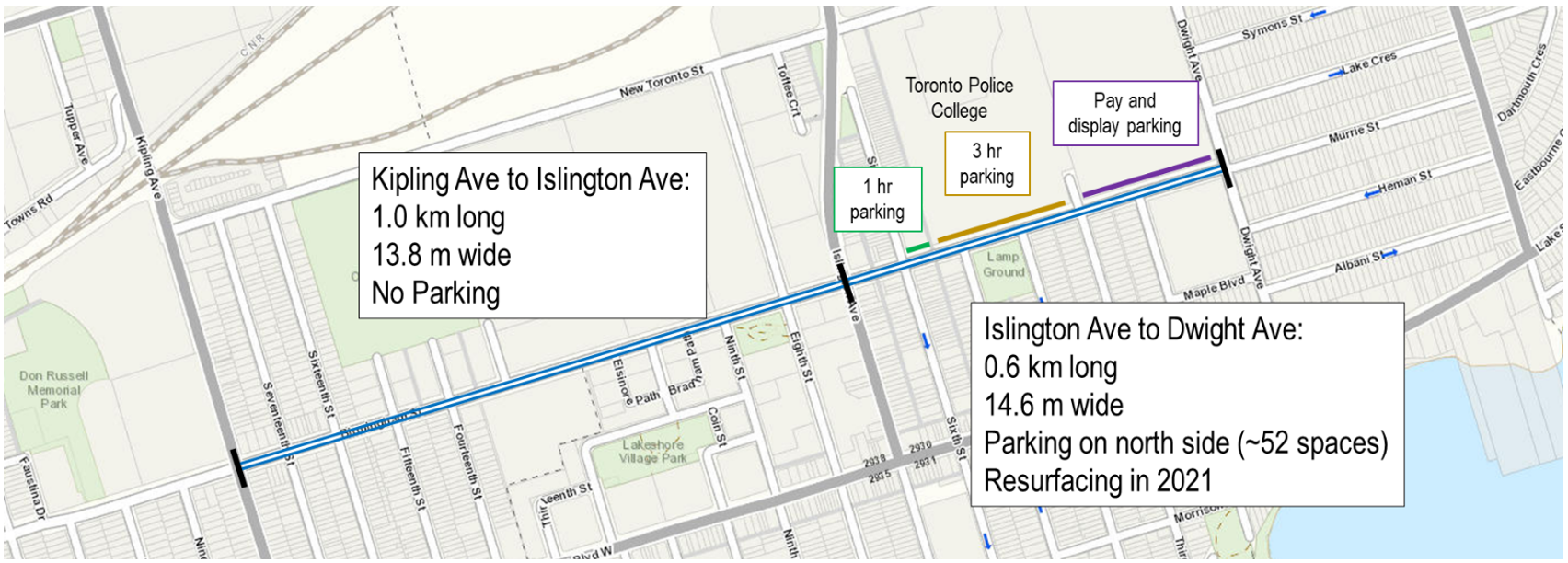 Upgrades to Existing Bicycle Lane on Birmingham Street (Kipling Ave. to Dwight Ave.) City of