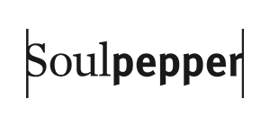 Black and white logo of Soulpepper