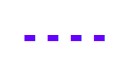 Purple dashed line icon