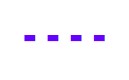 Purple dashed line icon