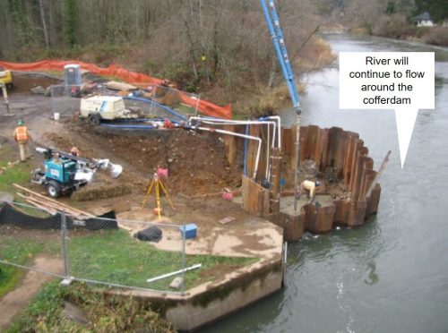 Photo of cofferdam