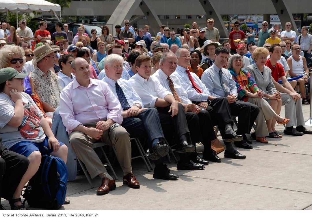 The 2007 Rainbow Flag Raising on Nathan Phillips Square