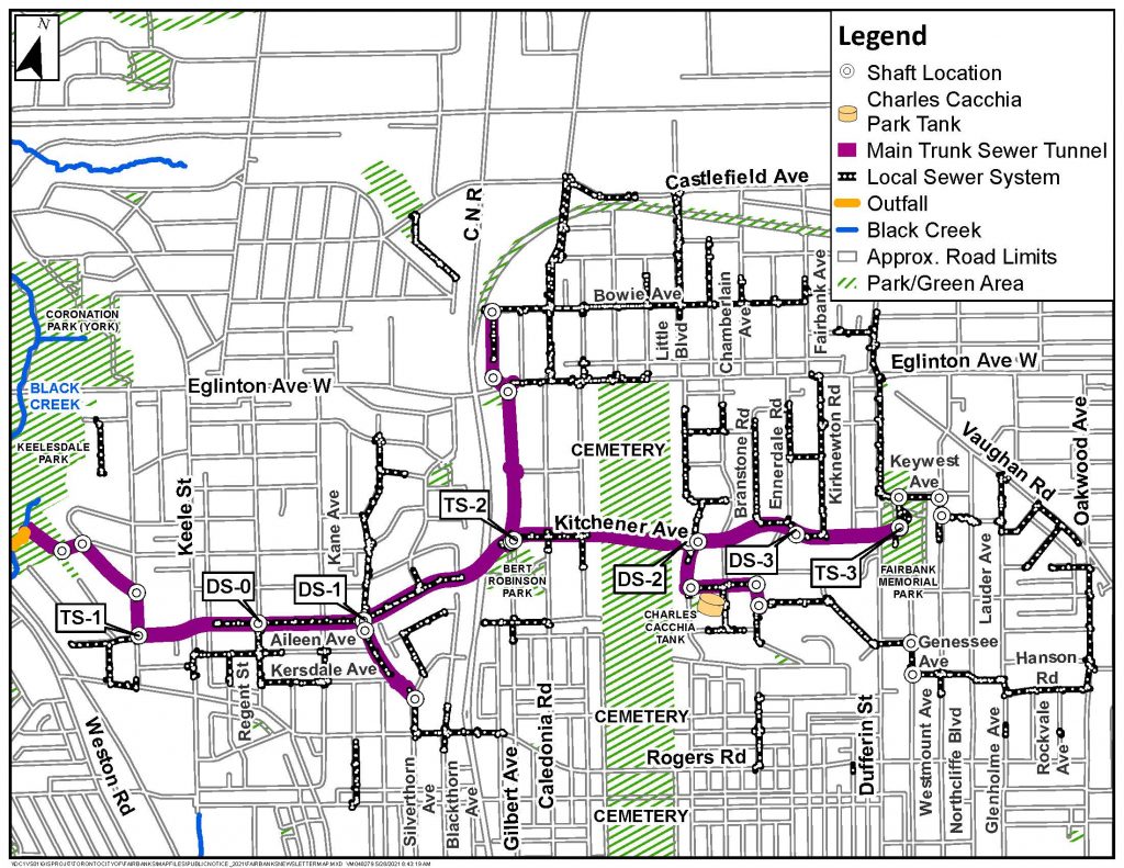 Fairbank storm sewer system map