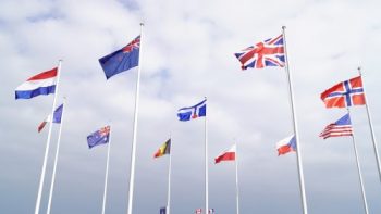 Image of the City of Toronto flag was flown on Vimy Ridge Day.