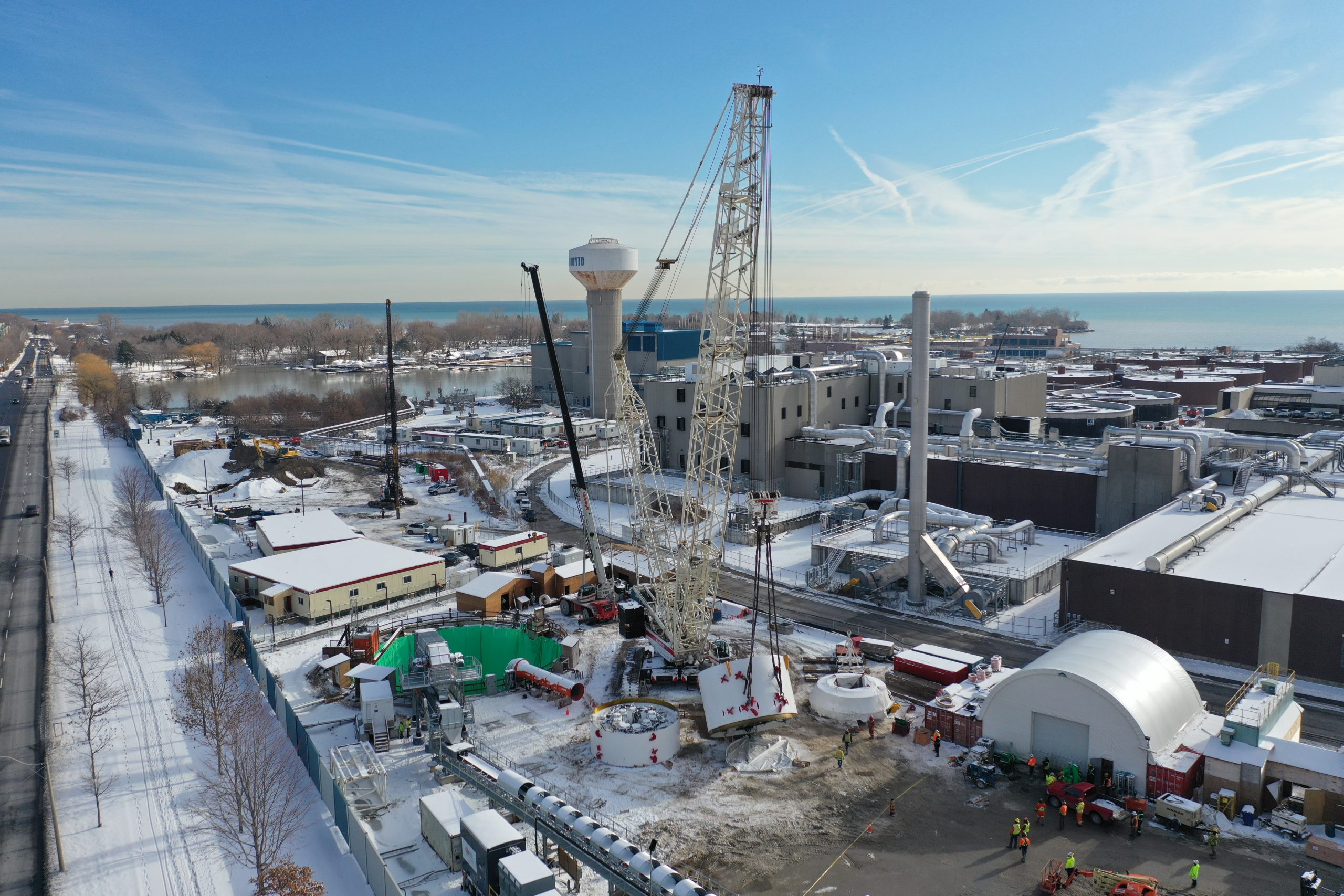 Coxwell Bypass Tunnel project construction December 2019