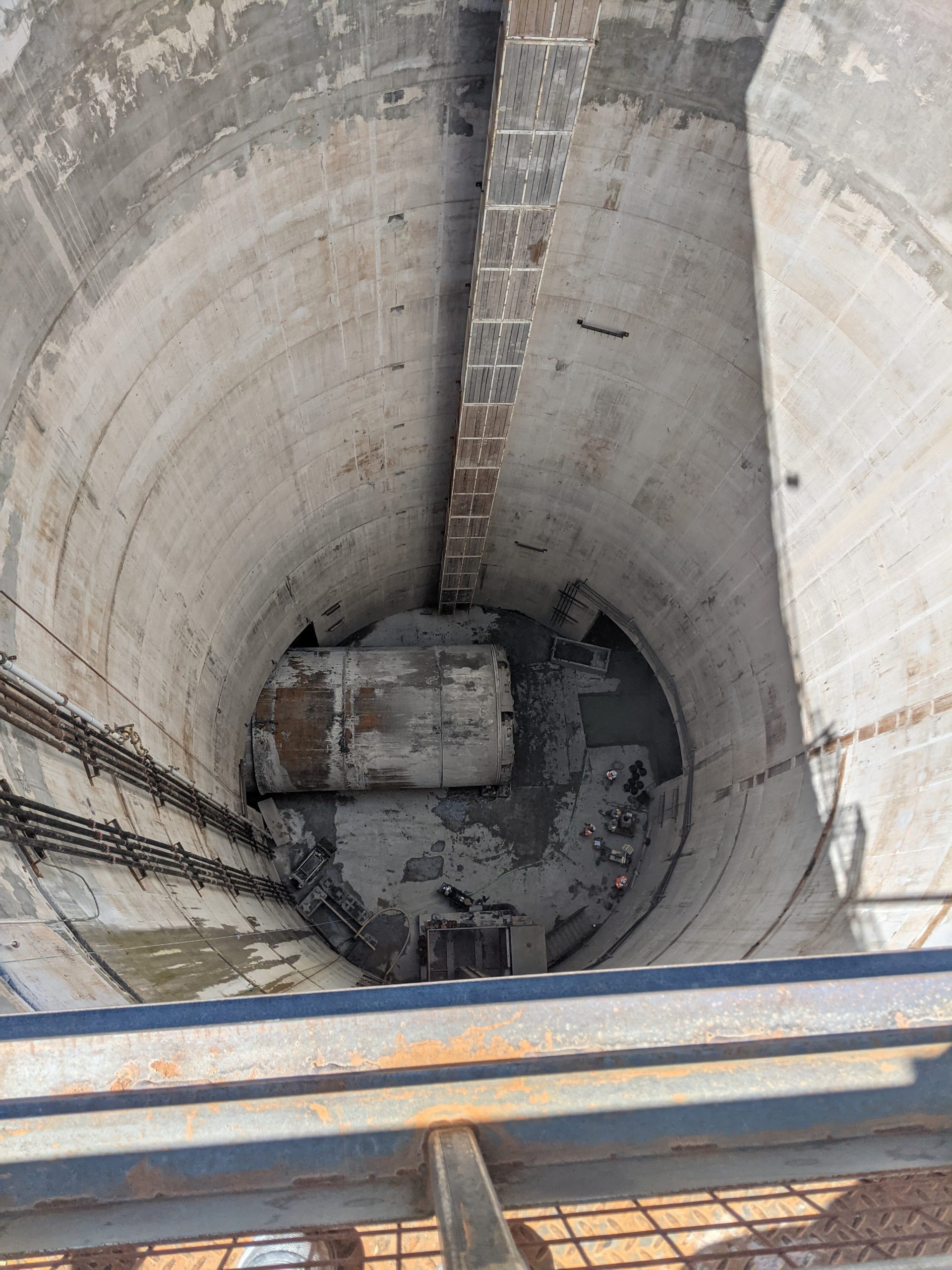 Coxwell Bypass Tunnel project construction April 2021