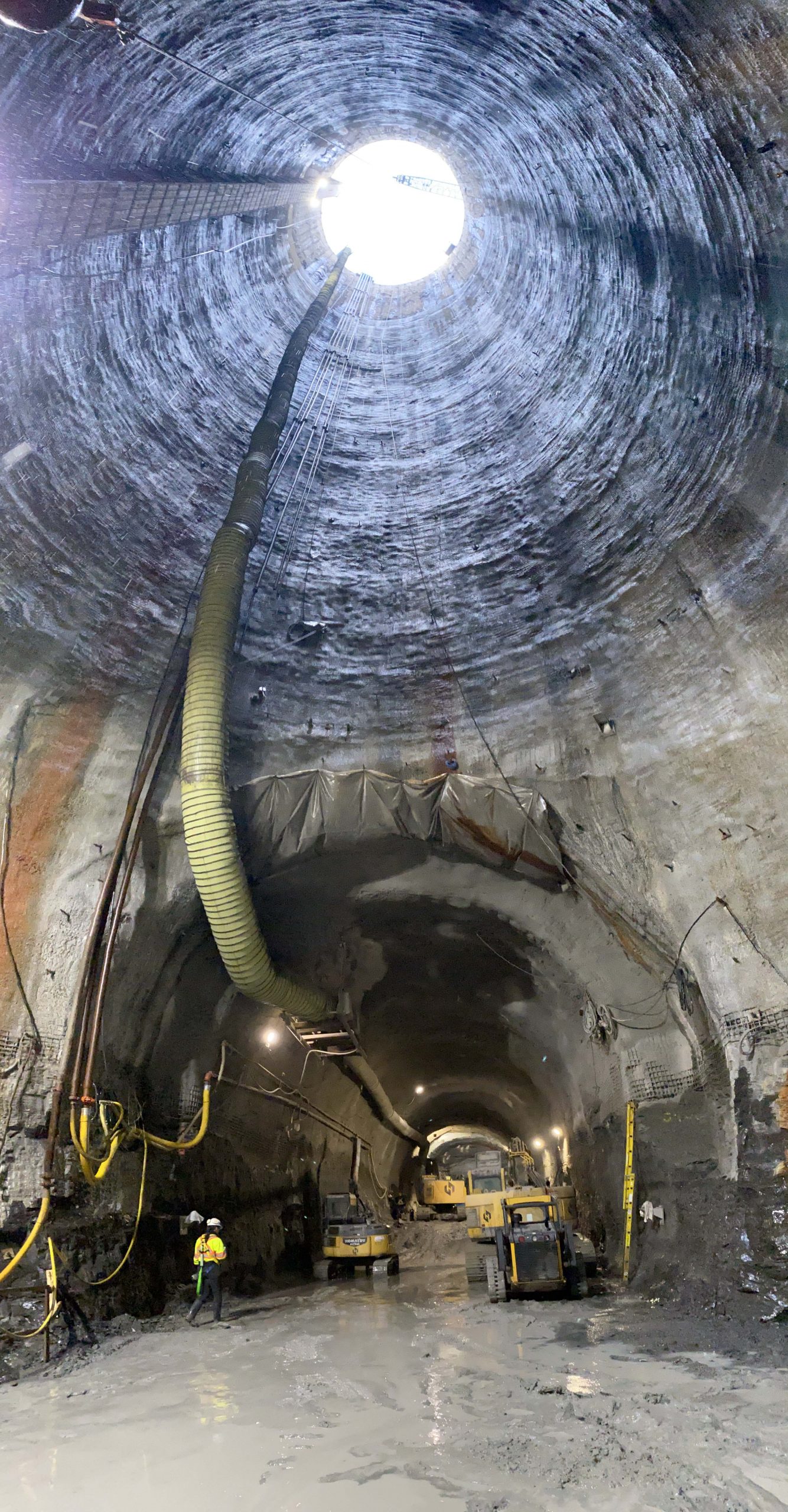 Photo of Ashbridges Bay Treatment Plant Outfall shaft and tunnel