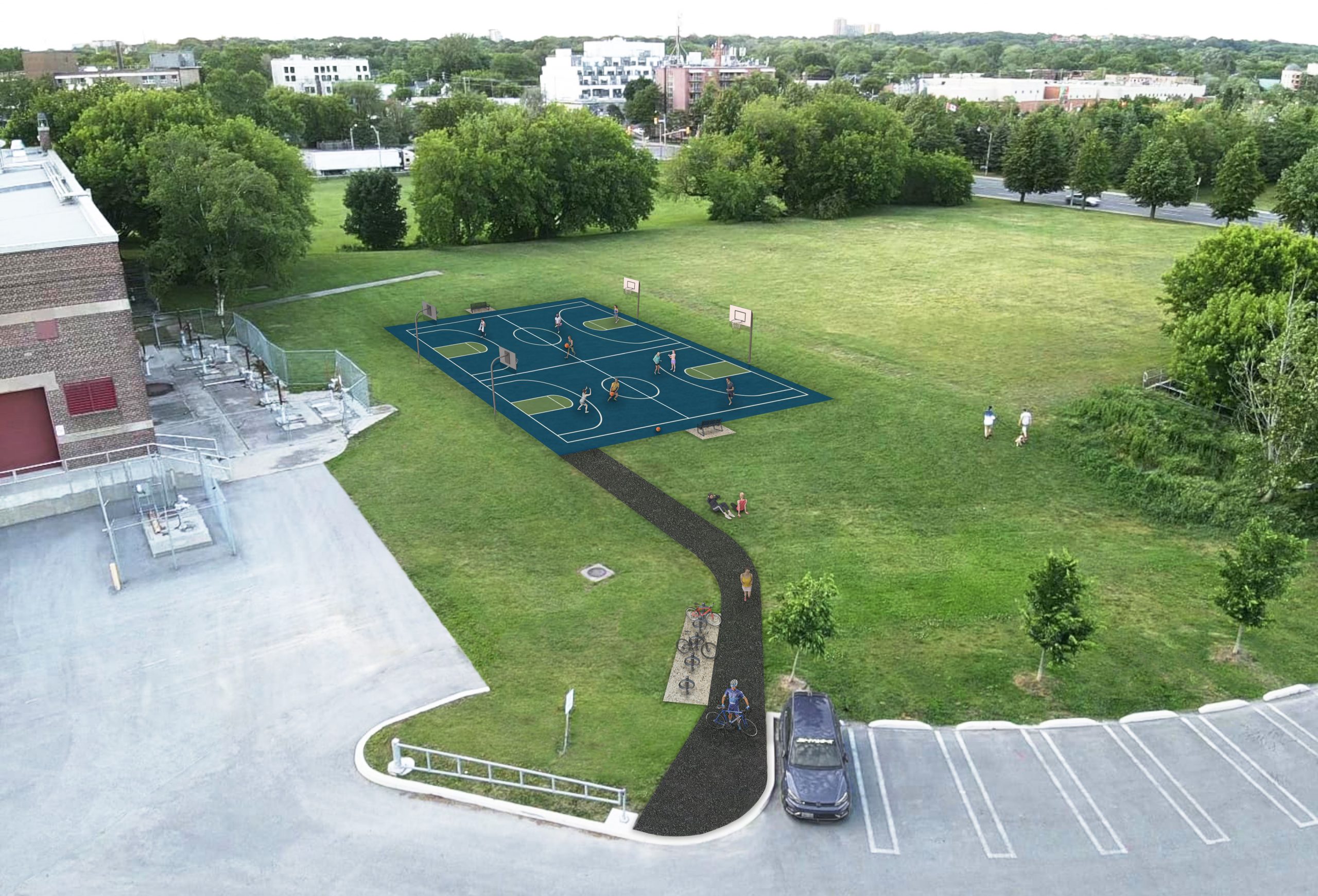 Rendering of the Main Sewage Treatment Playground