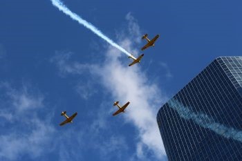 Image of the Remembrance Day flypast