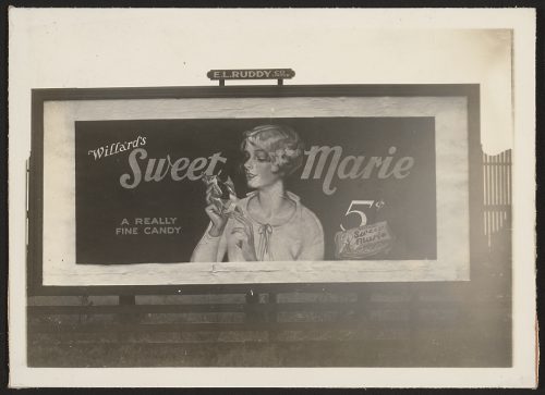 Photograph of advertising billboard