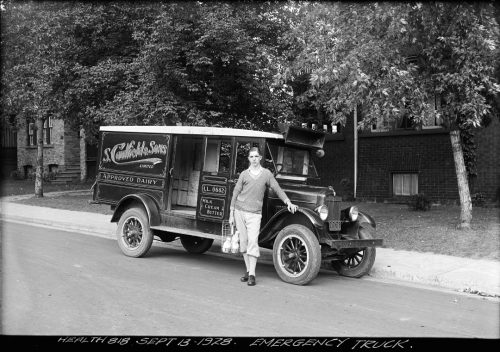 Photograph of dairy delivery truck