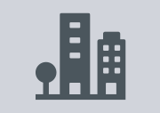 Icon image: grey box with outline of buildings