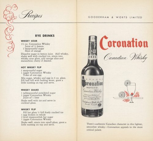 Excerpt from book illustrating four cocktail recipes