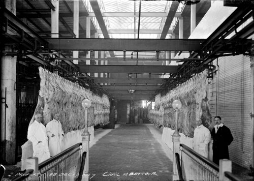 Photograph of abattoir interior