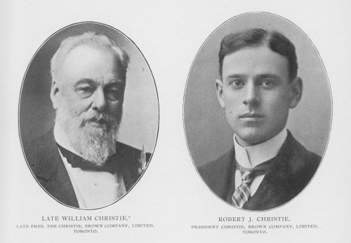 Portrait photographs of two male members of the Christie family