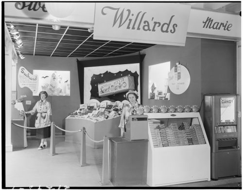 Photograph of a trade fair exhibit