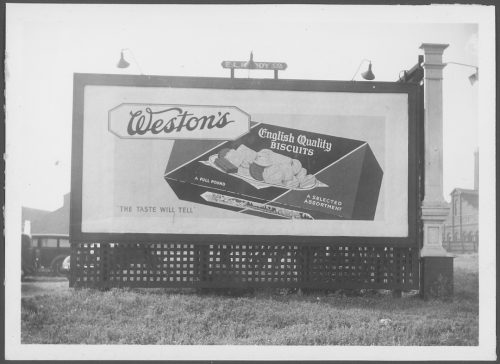 Photograph of advertising billboard