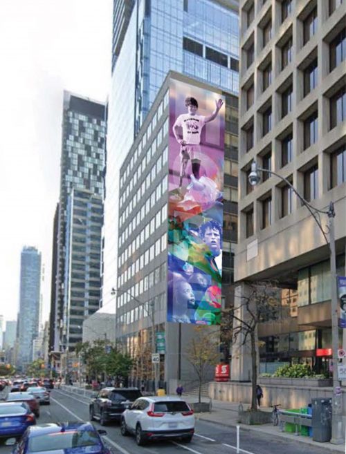 Design concept selected for landmark Terry Fox mural in downtown Toronto this summer