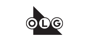 Black and white logo of the Ontario Lottery and Gaming Corporation 