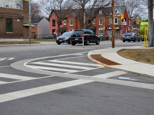 Dundas and Carroll after the installation of a truck apron