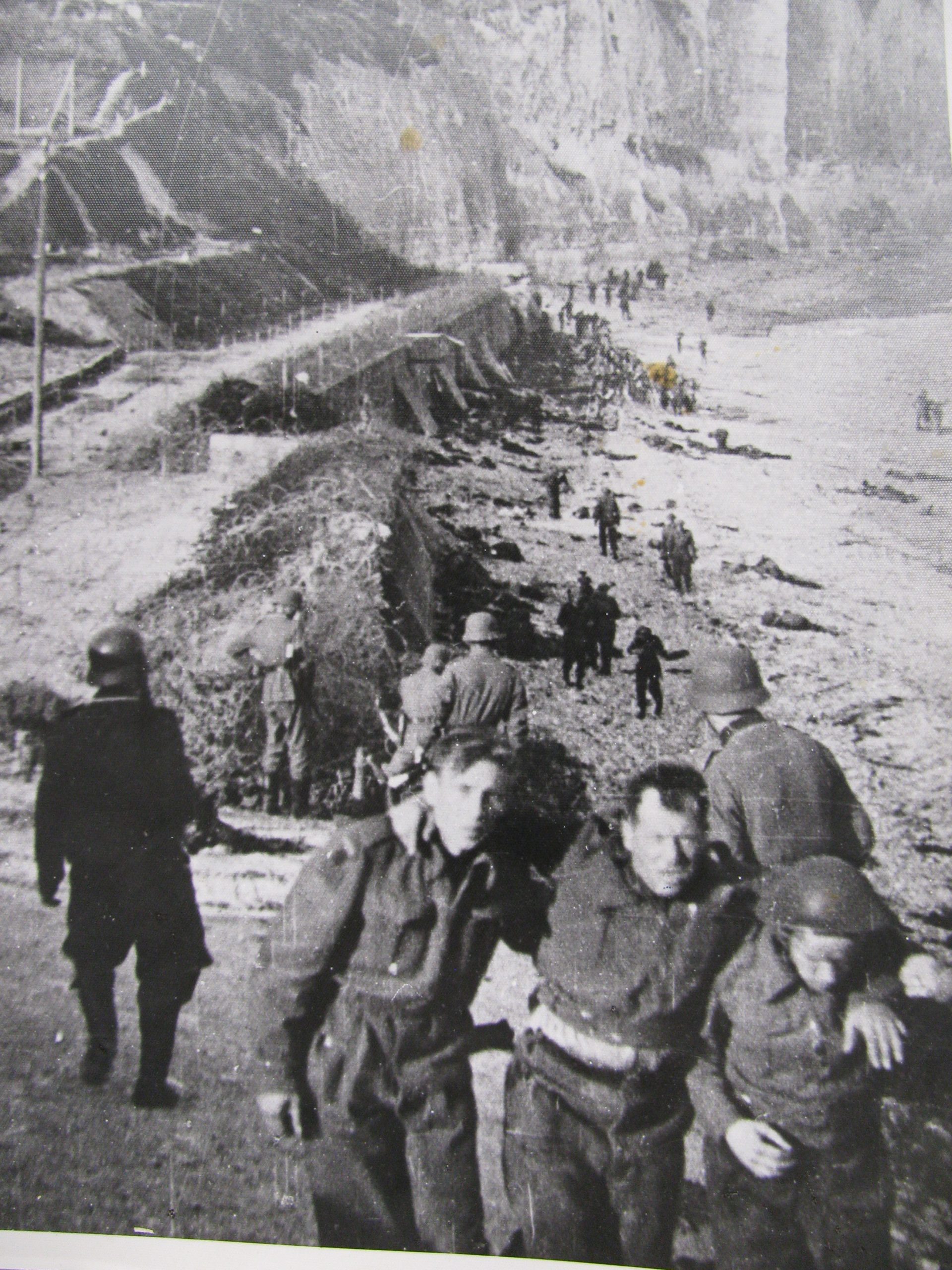Image of Germans Carrying the Wounded off Dieppe Beach