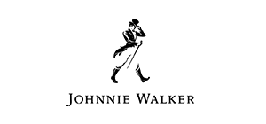 Black and white logo for Johnnie Walker