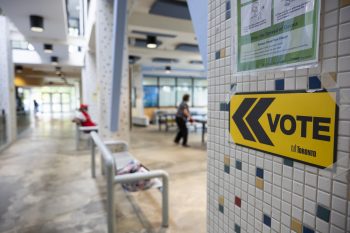 Polling place signage