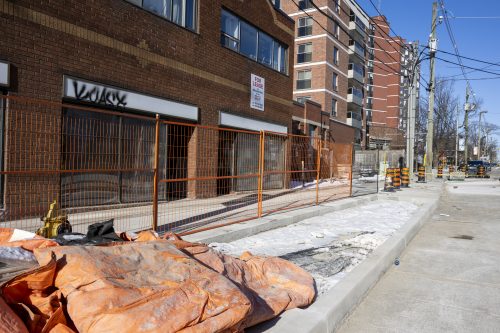 Image of the King Street West, The Queensway, Queen Street West and Roncesvalles Avenue Construction. Please contact Mark De Miglio at kqqr@toronto.ca or 416 392 3074