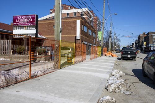 Image of the King Street West, The Queensway, Queen Street West and Roncesvalles Avenue Construction. Please contact Mark De Miglio at kqqr@toronto.ca or 416 392 3074