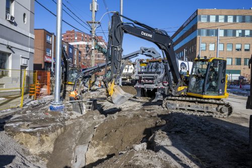 Image of the King Street West, The Queensway, Queen Street West and Roncesvalles Avenue Construction. Please contact Mark De Miglio at kqqr@toronto.ca or 416 392 3074