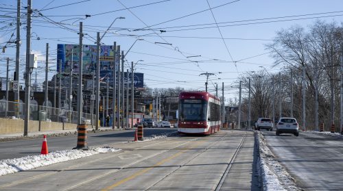 Image of the King Street West, The Queensway, Queen Street West and Roncesvalles Avenue Construction. Please contact Mark De Miglio at kqqr@toronto.ca or 416 392 3074