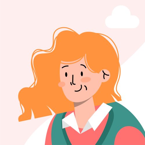 animated portrait of a woman