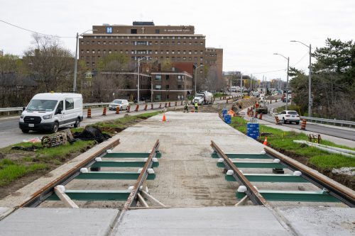 Image of the King Street West, The Queensway, Queen Street West and Roncesvalles Avenue Construction. Please contact Mark De Miglio at kqqr@toronto.ca or 416 392 3074