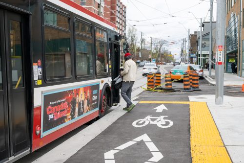 Image of the King Street West, The Queensway, Queen Street West and Roncesvalles Avenue Construction. Please contact Mark De Miglio at kqqr@toronto.ca or 416 392 3074