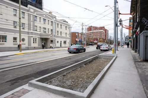 Image of the King Street West, The Queensway, Queen Street West and Roncesvalles Avenue Construction. Please contact Mark De Miglio at kqqr@toronto.ca or 416 392 3074