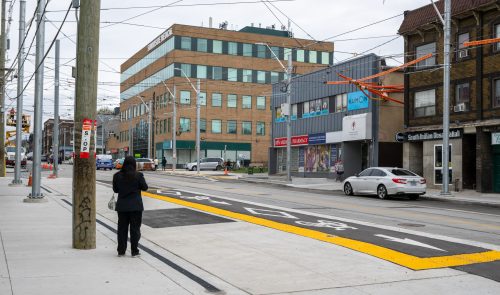 Image of the King Street West, The Queensway, Queen Street West and Roncesvalles Avenue Construction. Please contact Mark De Miglio at kqqr@toronto.ca or 416 392 3074