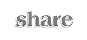 Black and white logo of Share News
