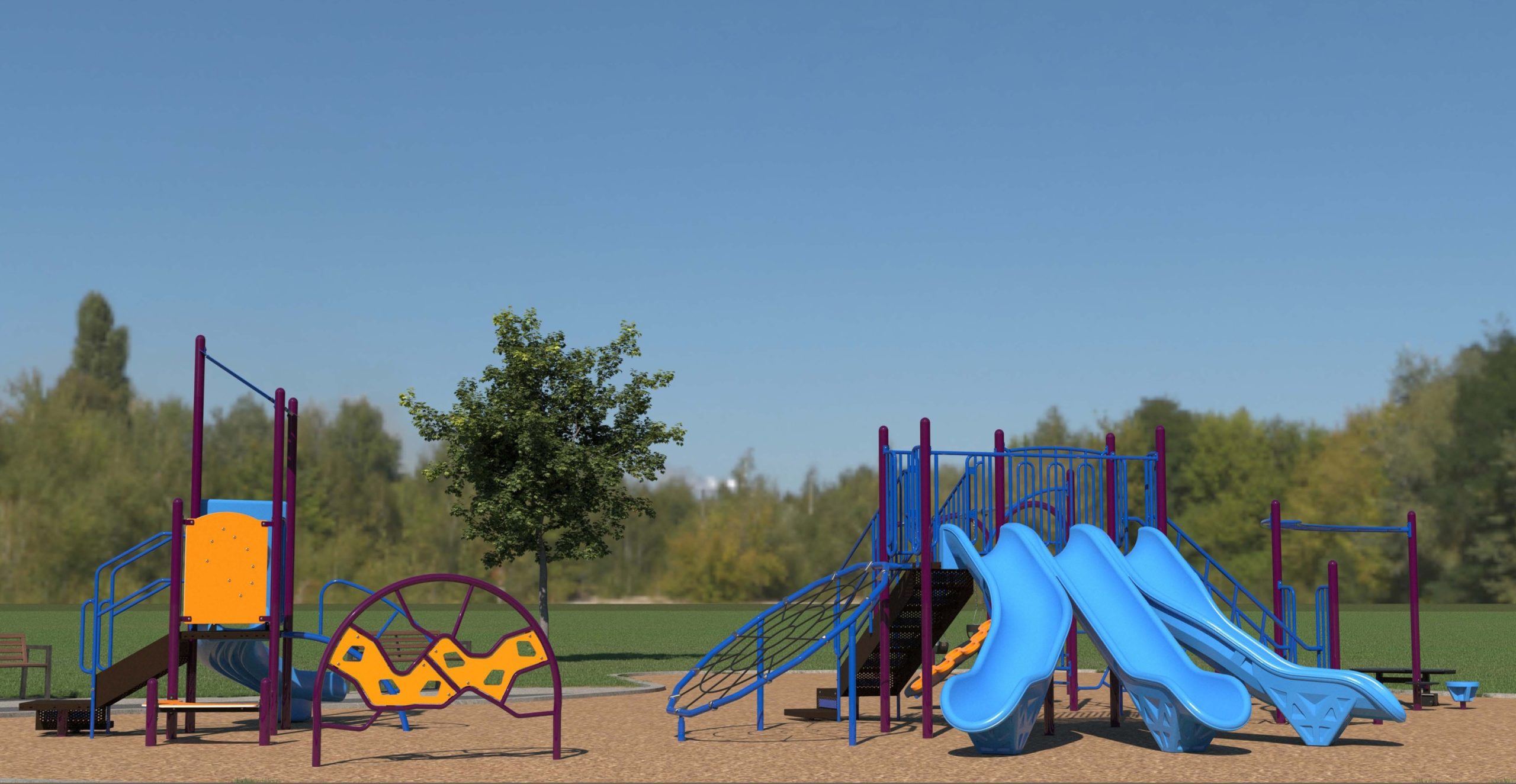 An alternate view of the final design for the new Lambton Park Playground.