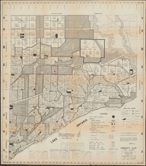 Image depicts planning map of Scarborough