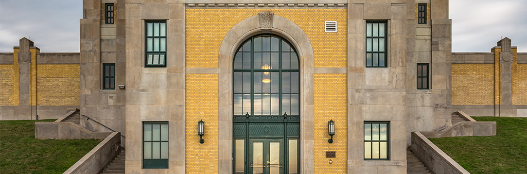 Art Deco building façade.