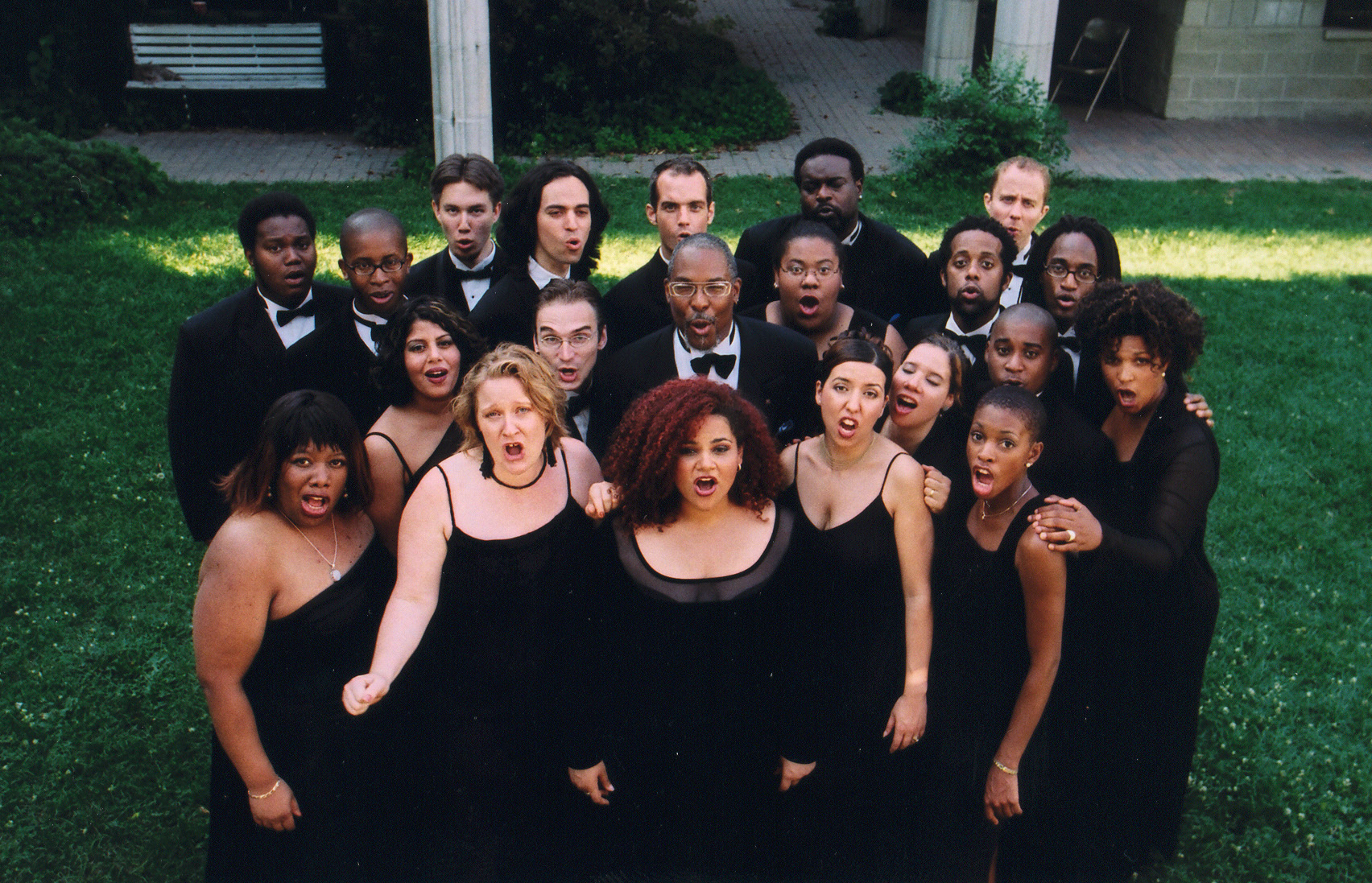 Group of singers from the Nathaniel Dett Chorale