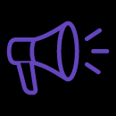 Icon of a megaphone