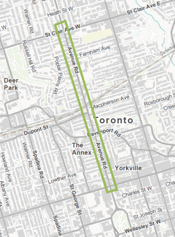 Map showing the boundaries of the study area