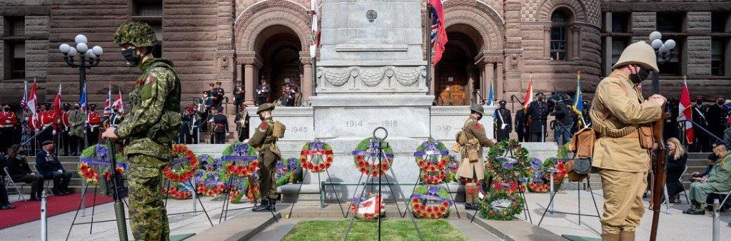A Remembrance Day Ceremony at Old City Hall
