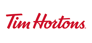 Red Tim Hortons logo on a white background.