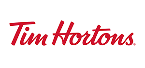 Red Tim Hortons logo.