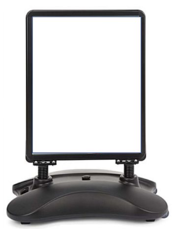 An example of a portable sign