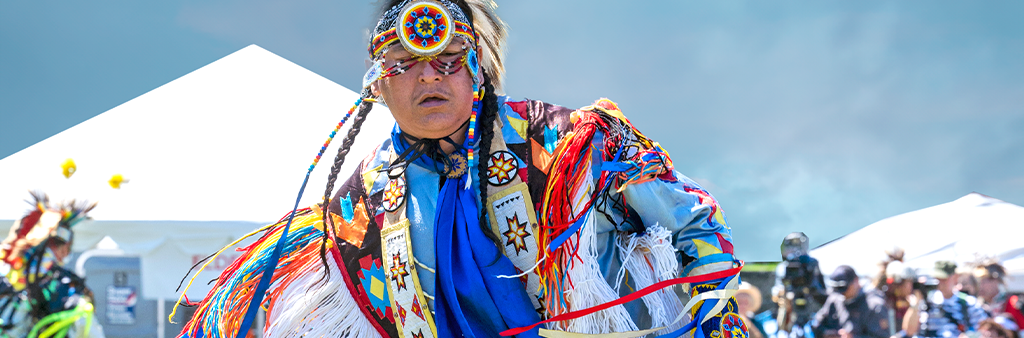 Close up of a dancer.