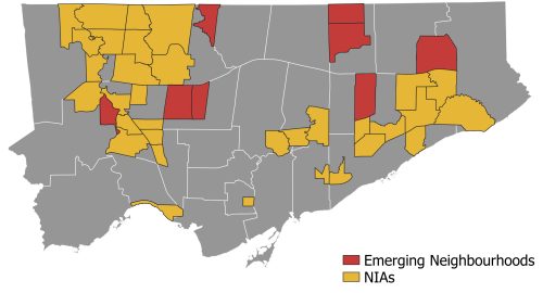 Map of Emerging Neighbourhoods and Neighbourhood Improvement Areas (NIAs) thumbnail