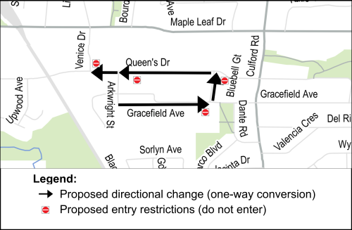 Maple Leaf and Rustic Neighbourhood Streets Plan - Proposed Changes for Queens Drive, Gracefield Avenue and Bluebell Gate 